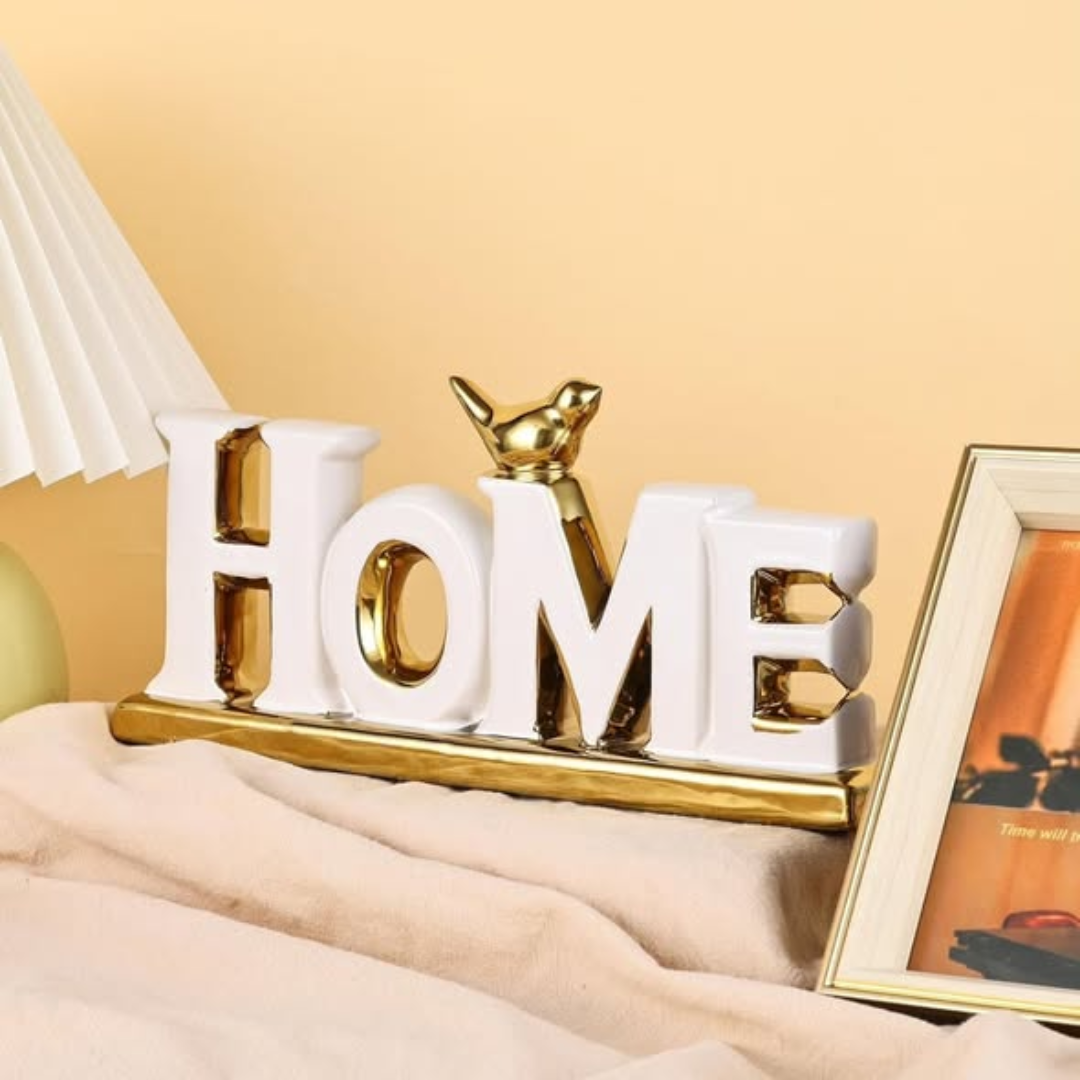Gold White Home Tabletop Decor