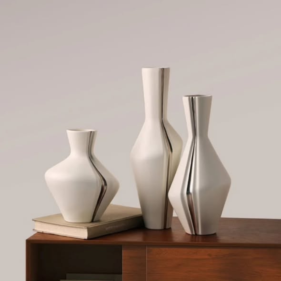 3pcs Modern Ceramic Vase Set