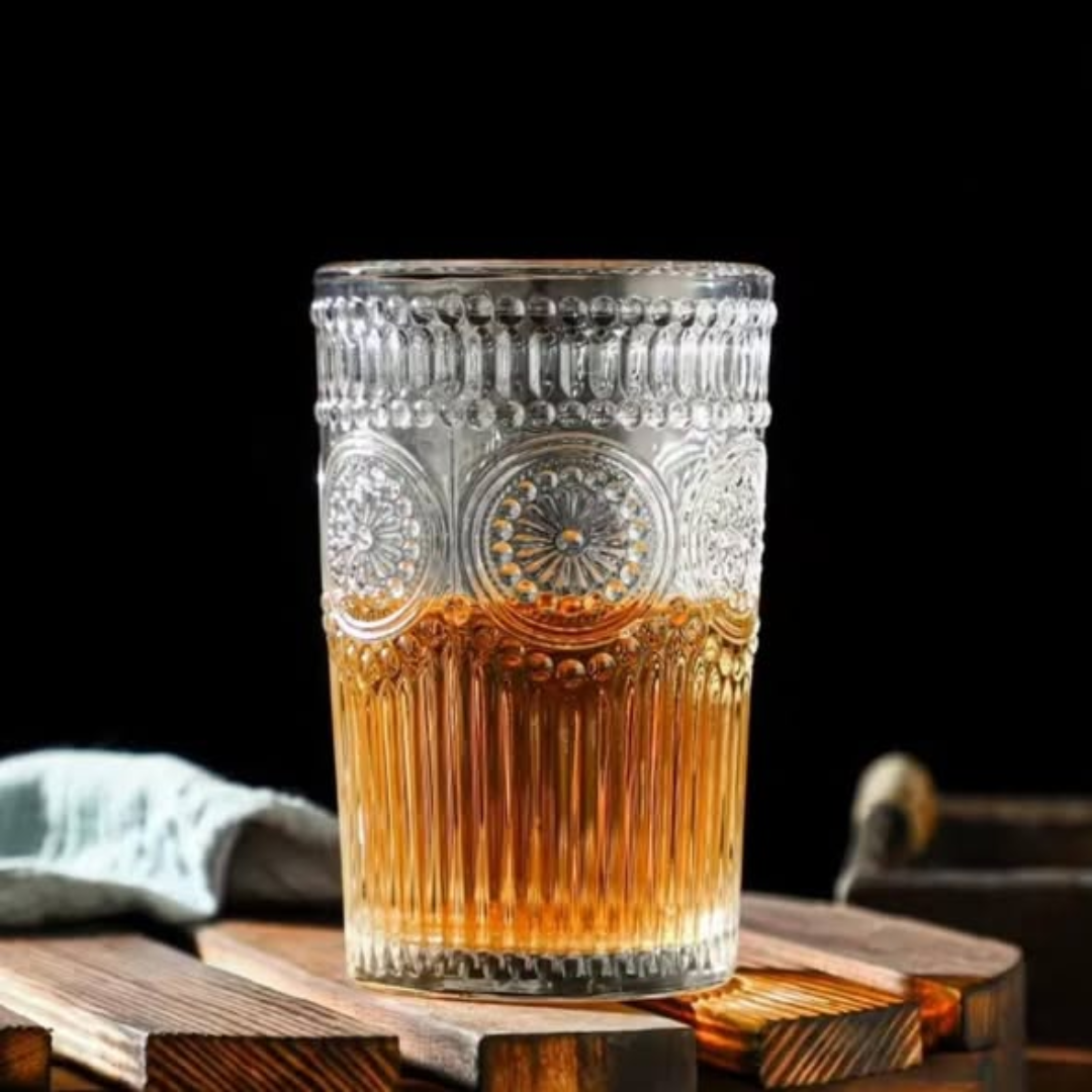 6pcs vintage water/juice glass