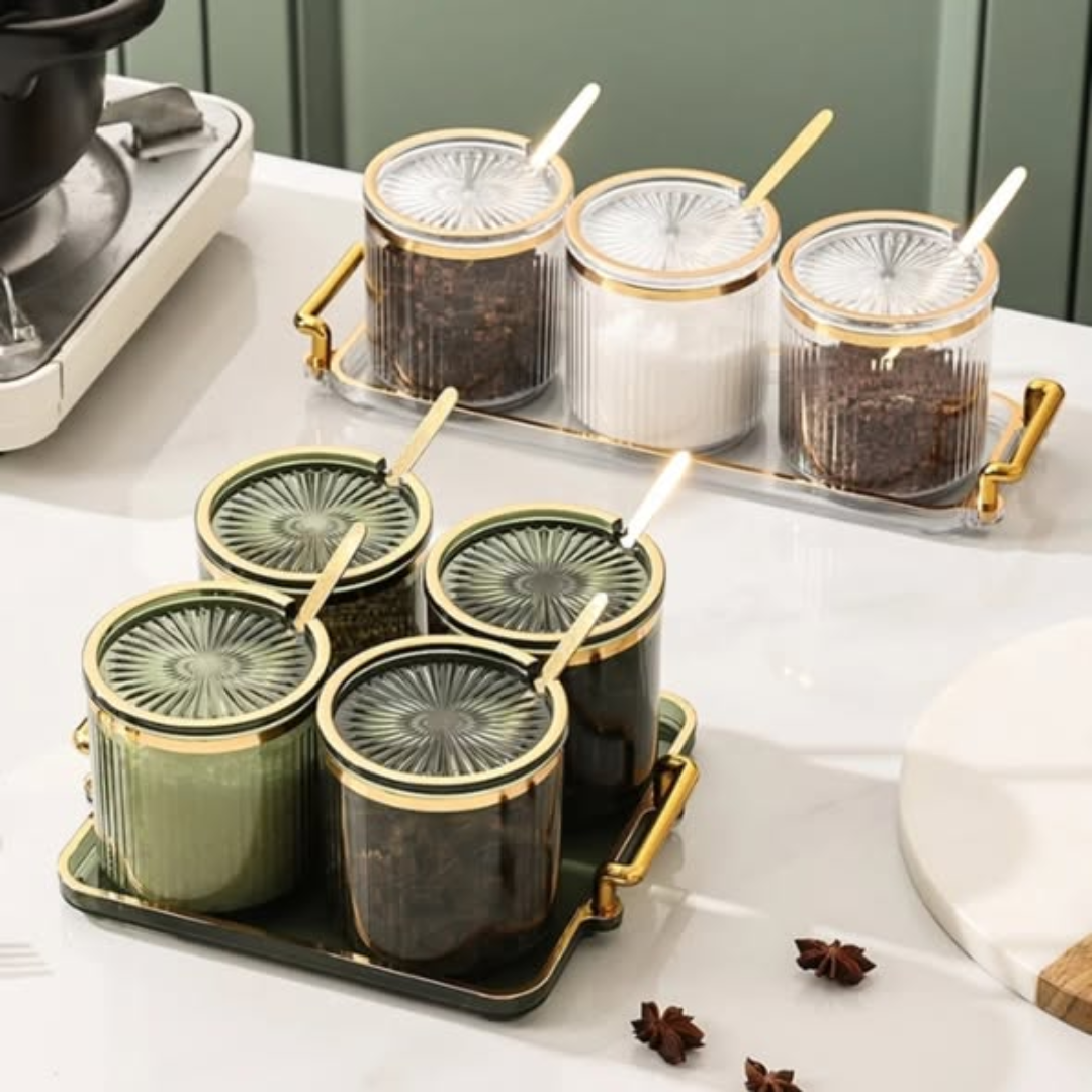 Luxury acrylic seasoning set
