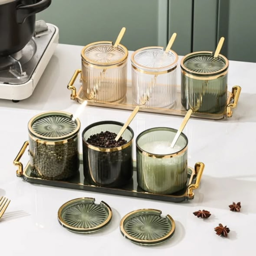 Luxury acrylic seasoning set