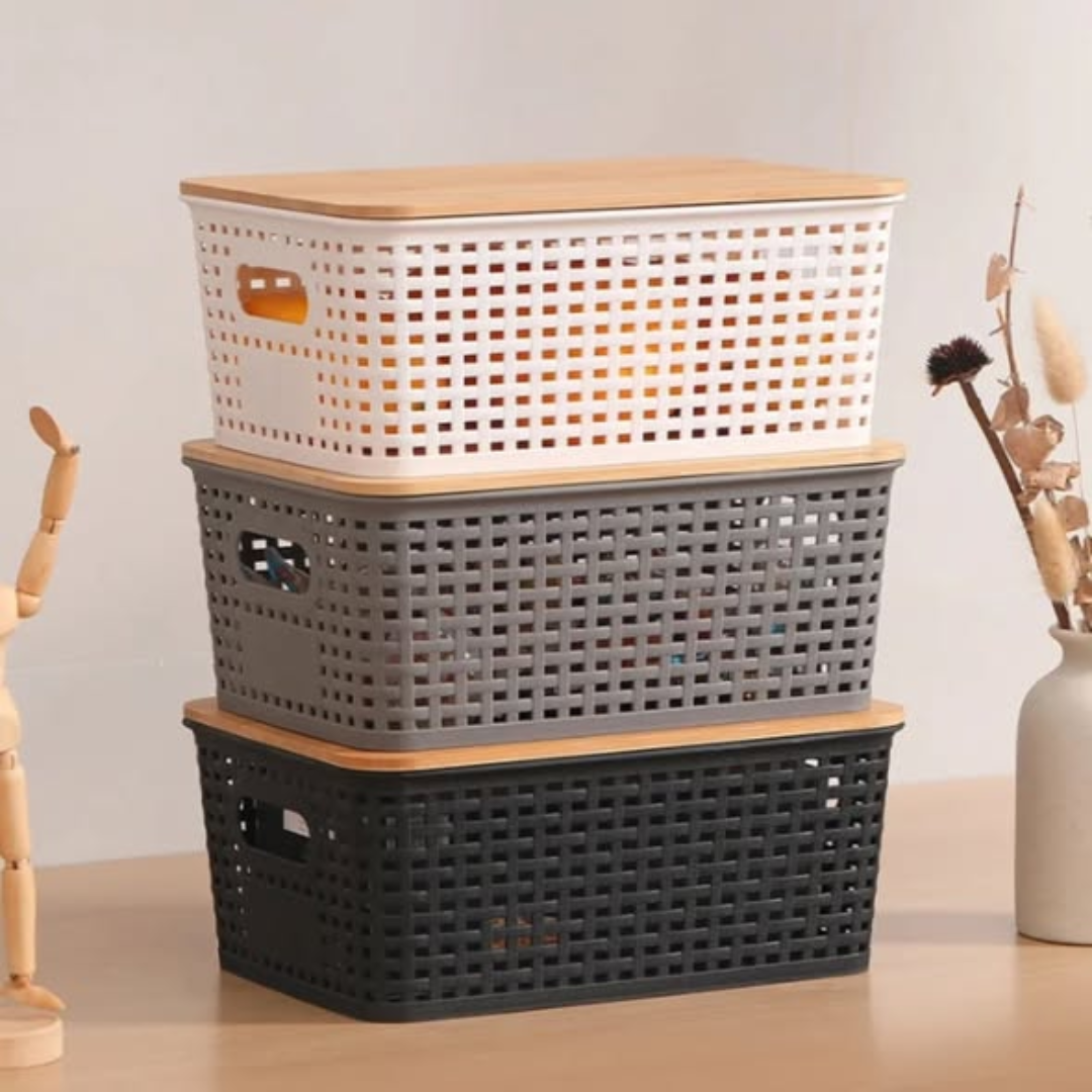 Plastic multipurpose organising Basket