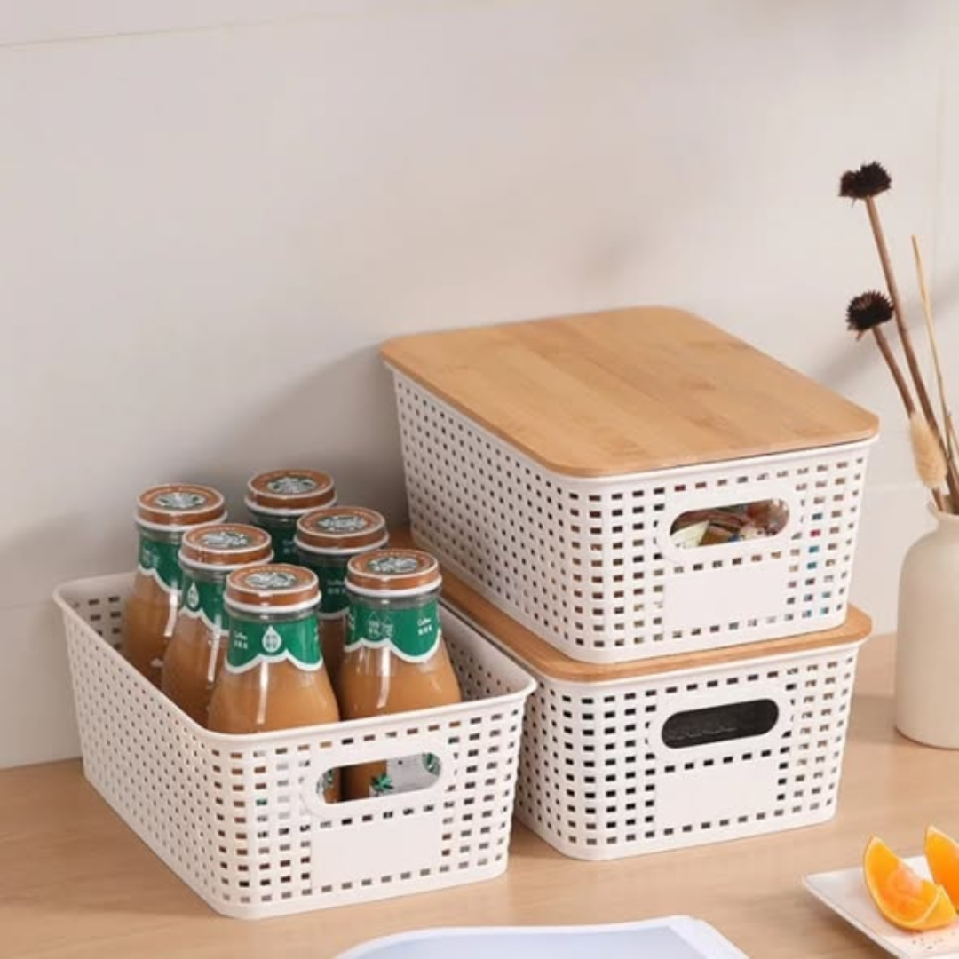 Plastic multipurpose organising Basket