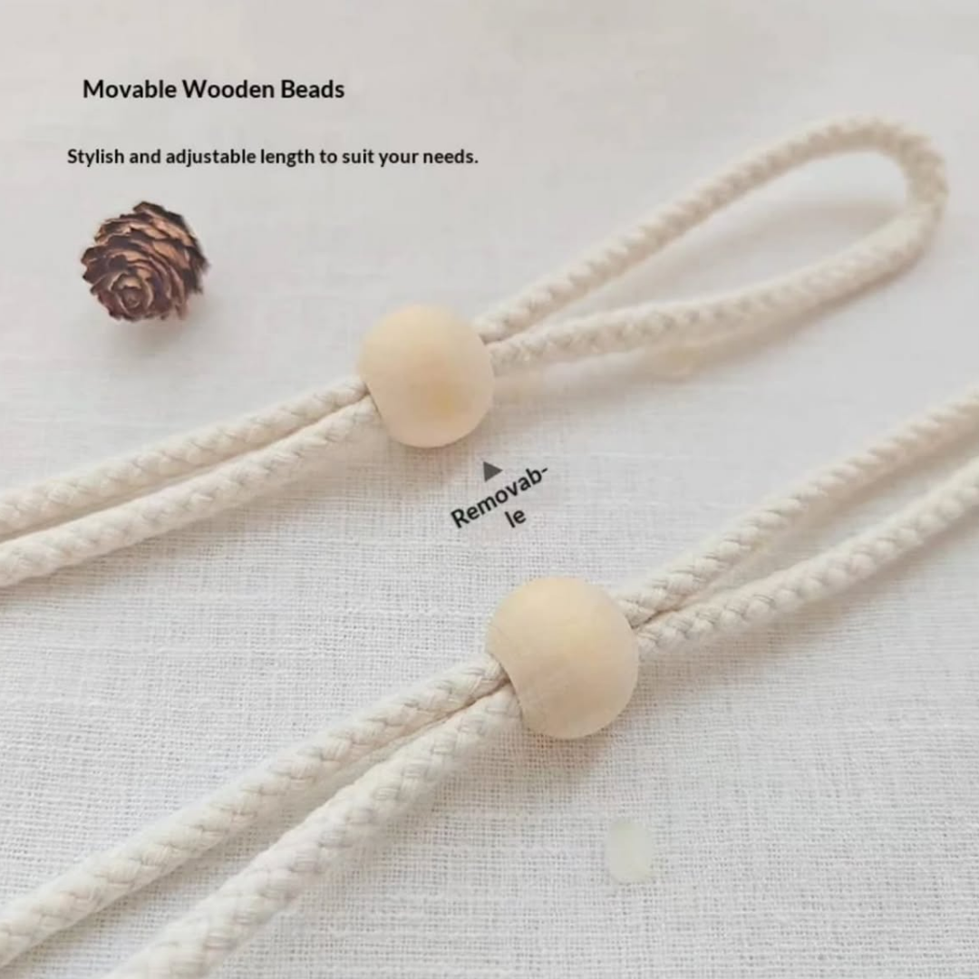 2pcs Nordic Style Cotton Rope Curtain Tiebacks