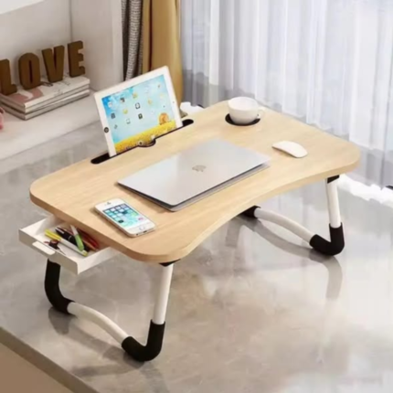 Breakfast Laptop Table / Work Table with Side Drawer