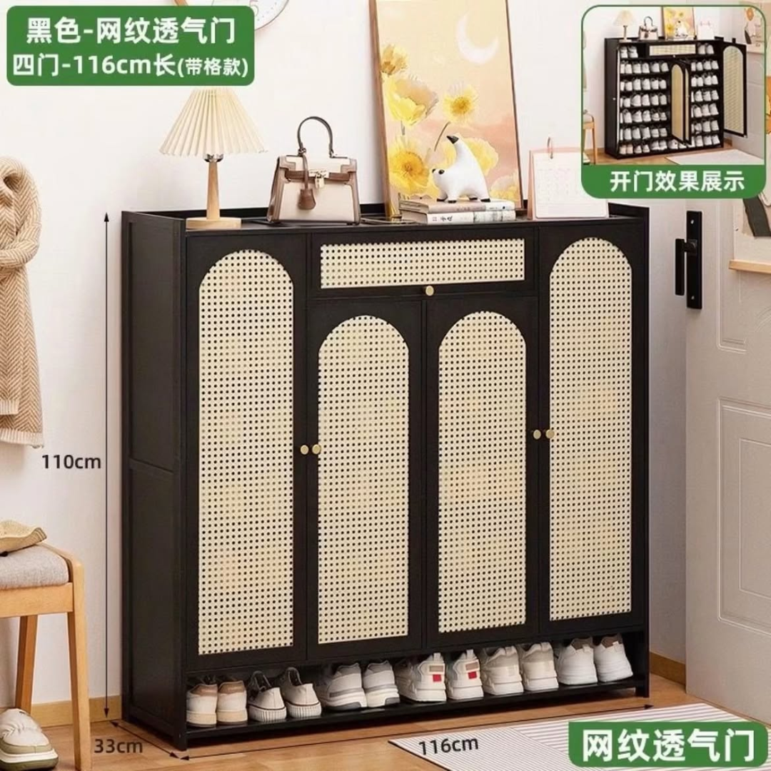 Wooden Bamboo Shoe Rack / Storage Cabinet