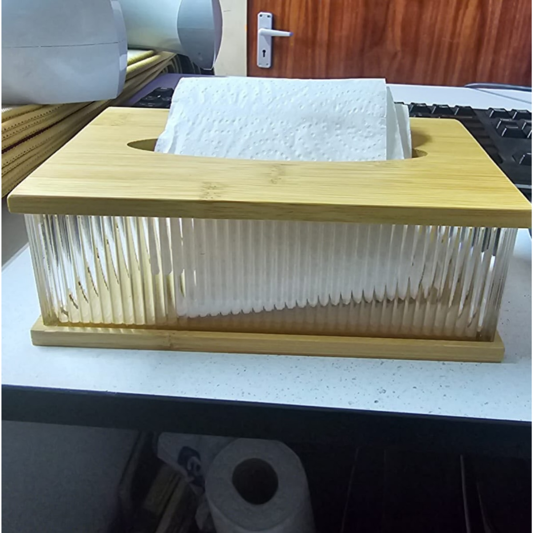 Bamboo Serviette Box / Holder