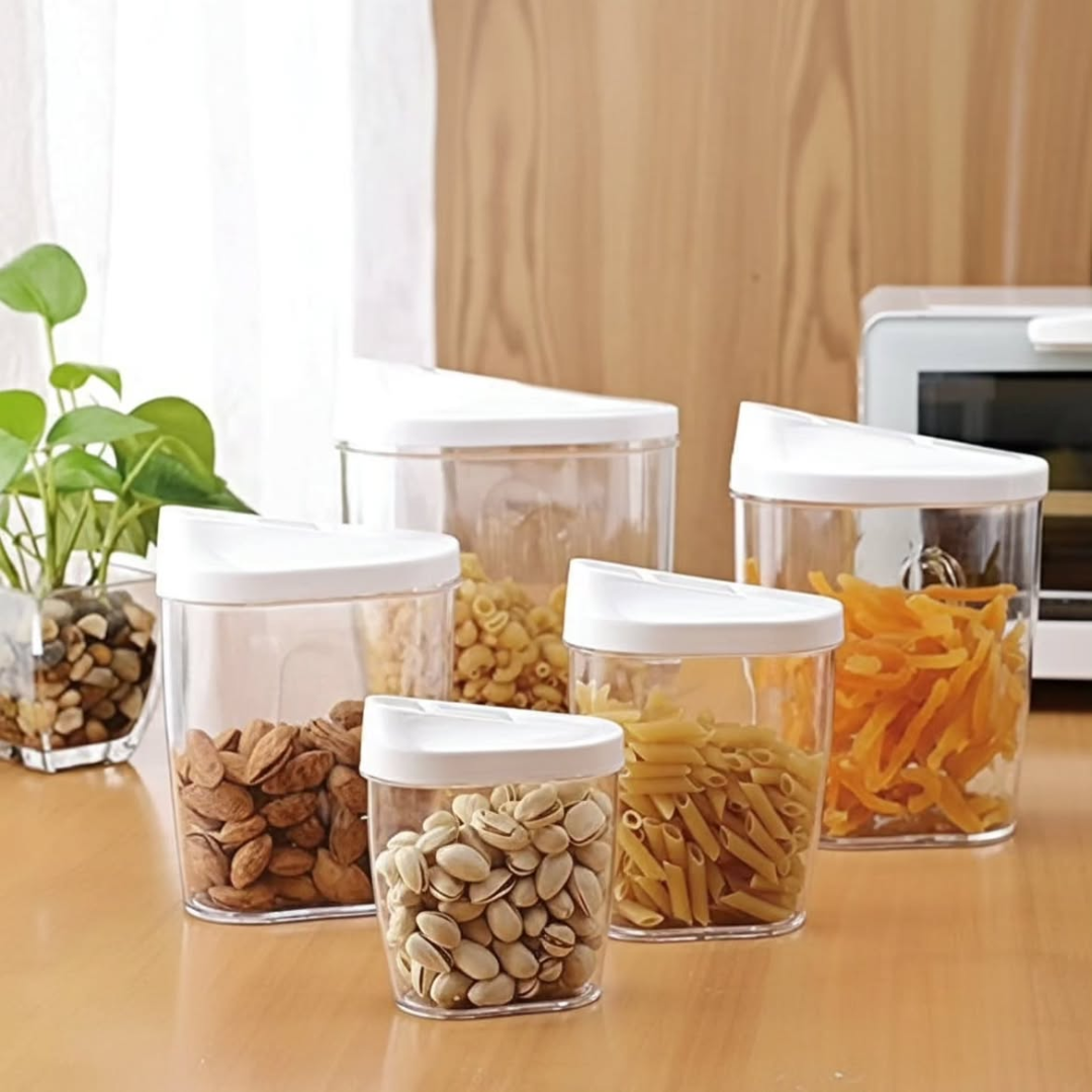 5pc Set Easy Lock Storage Jar