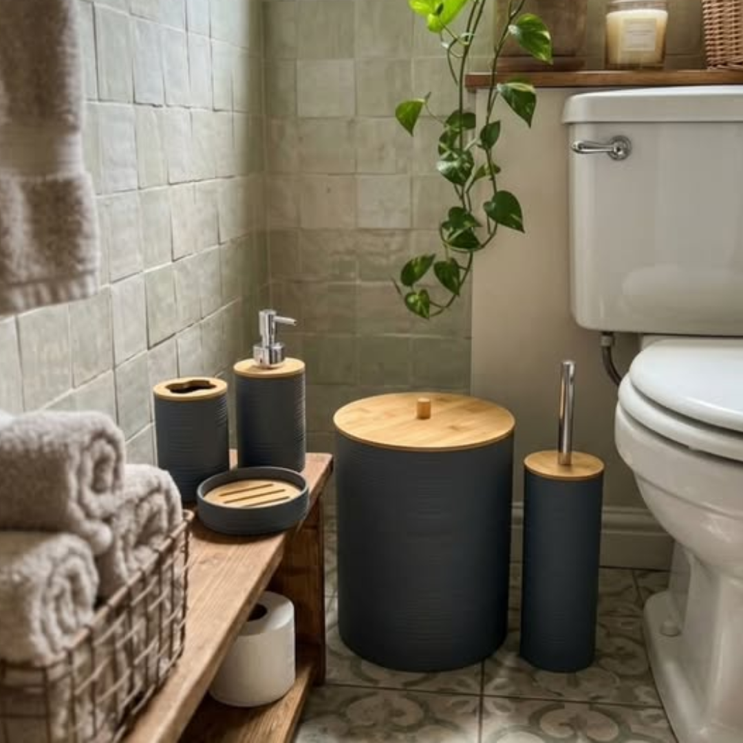 5Pcs Round Bathroom Accessories Set