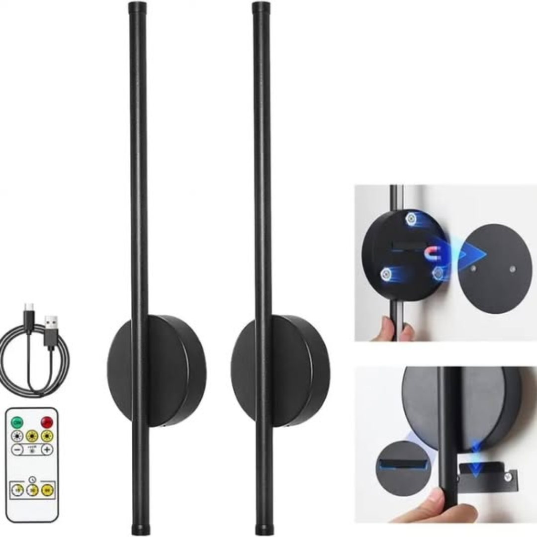 Modern Wireless LED Wall Sconce with Remote Control
