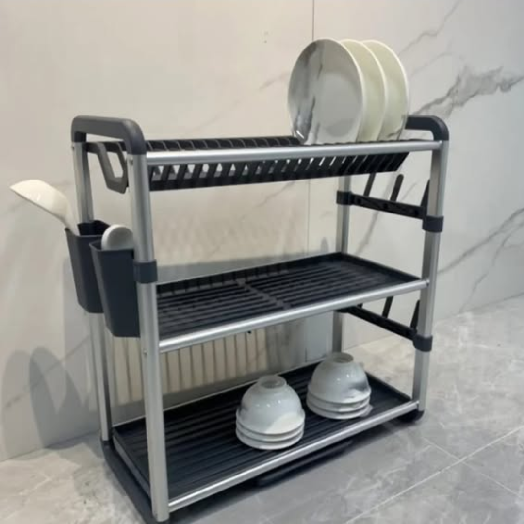 Aluminium + Plastic Dish Rack