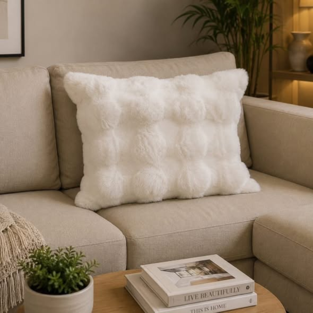 Soft Cozy Fluffy Faux Rabbit Pillow Case Covers