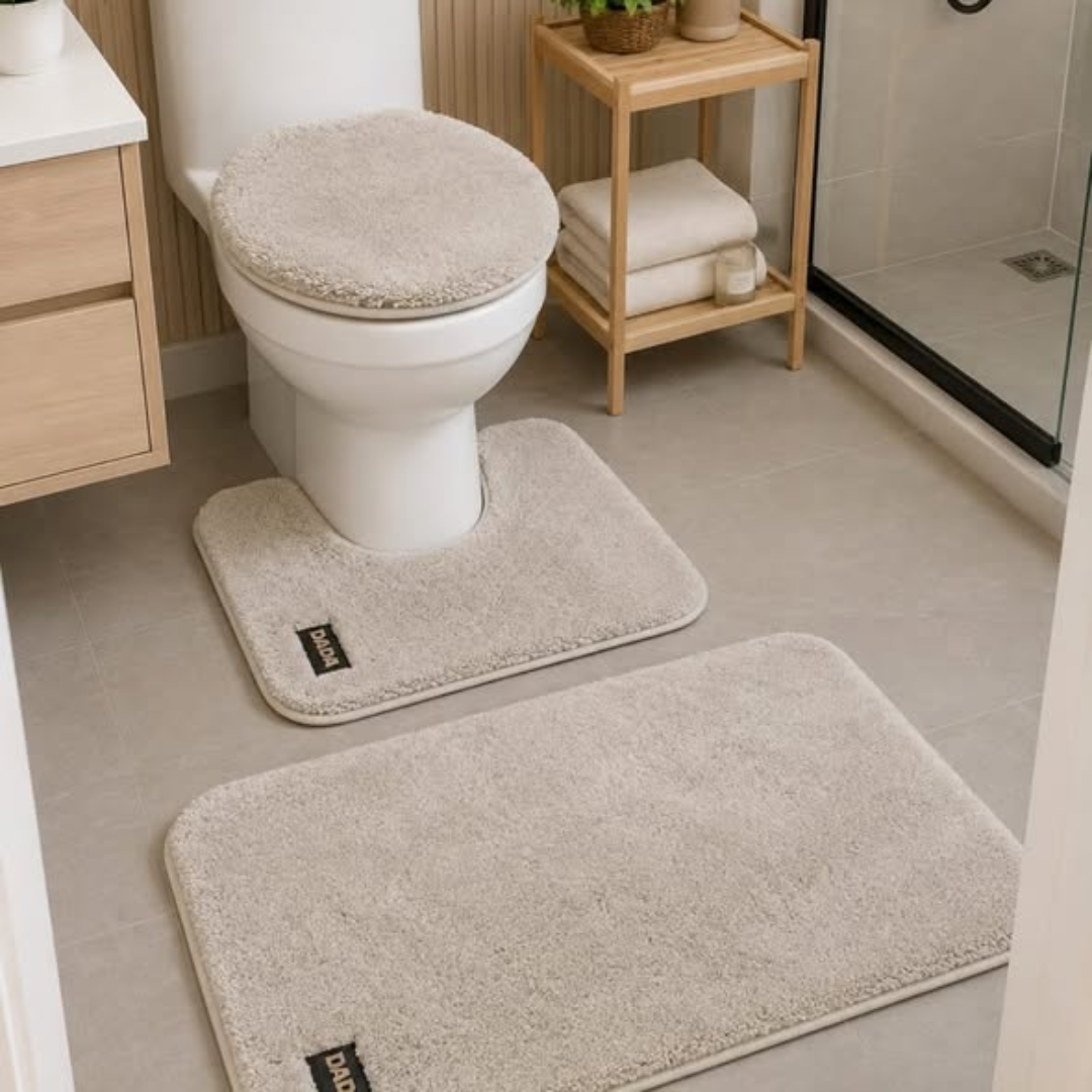 3 Pcs Bathroom Mats