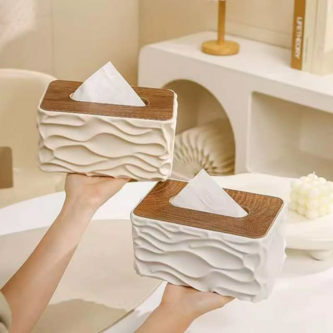 Wave Texture Tissue Box / Serviette Holder