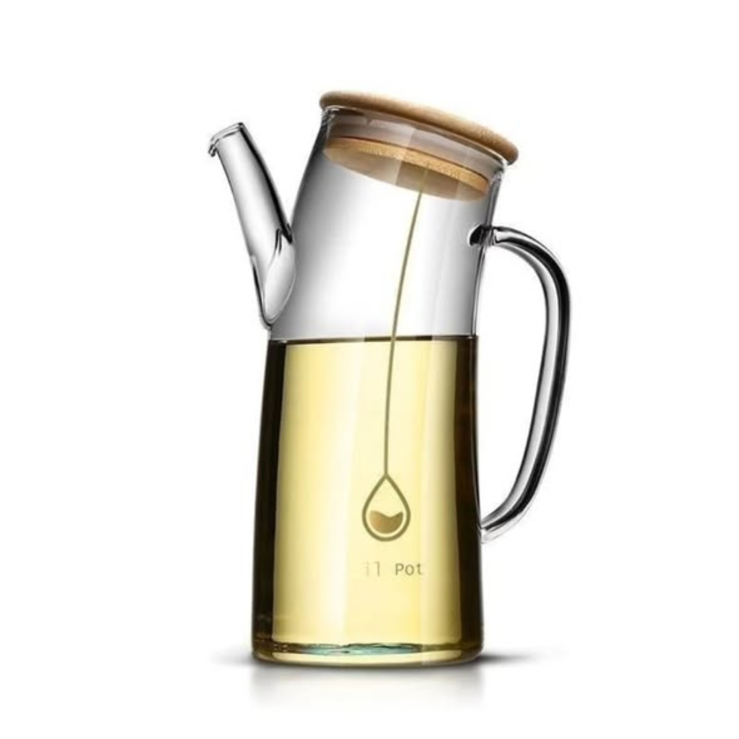 750ml Multipurpose Curved Glass Oil Jar