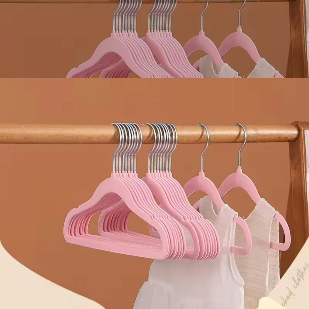 10pcs Kids velvet hangers set